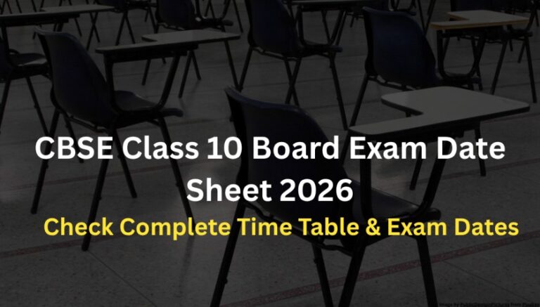 CBSE Class 10 Board Exam Date Sheet 2026