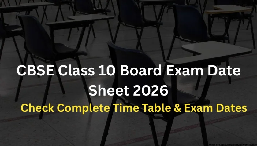 CBSE Class 10 Board Exam Date Sheet 2026